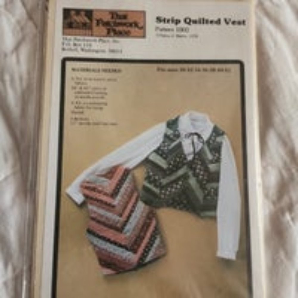 Strip Quilted Vest pattern